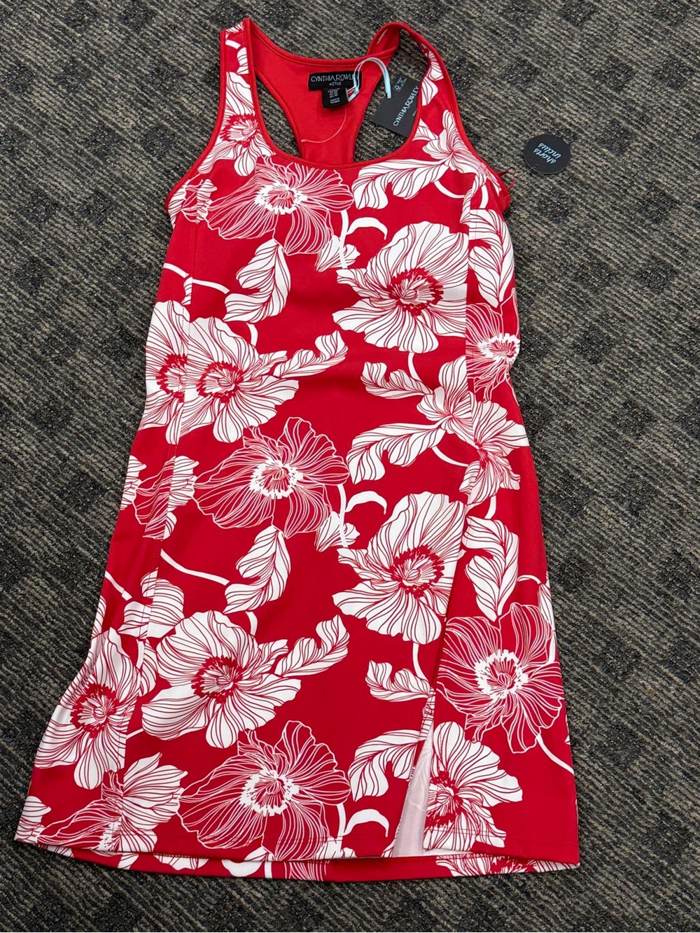 Cynthia Rowley Active XS NWT Floral Dress & Shorts 2 Piece Athletic Set